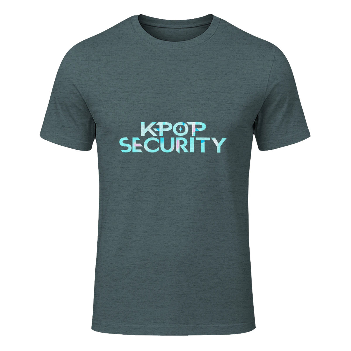 K-Pop Security Concert Staff T-Shirt in Dark Heather - front view