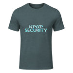 K-Pop Security Concert Staff T-Shirt in Dark Heather - front view