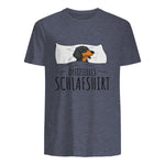 Offizielles Schlafshirt Schlafanzug Dackel Hund Geschenkidee in Heather Navy - back view