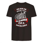Biker-Opa wie normaler Opa Aber viel Cooler - Motorrad Shirt in Dark Chocolate - back view