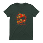 Thundercats Flare Circle Logo T-Shirt in Forest Green - back view
