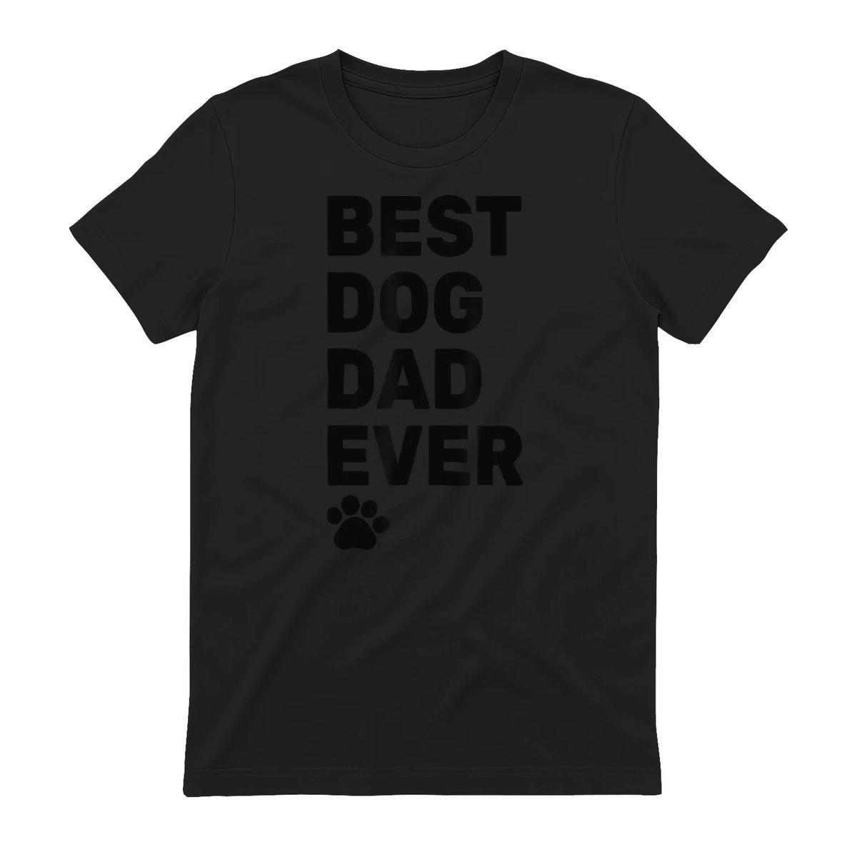 Best Dog Dad Ever – Vintage Dog Daddy – Retro Doggy Father in Black - back view