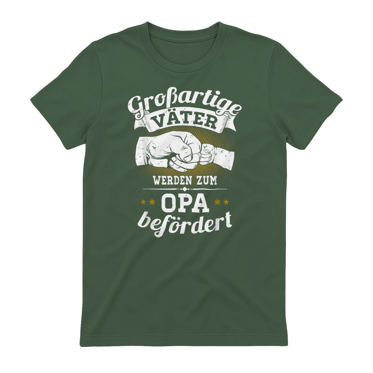 Großartige Väter werden zum Opa befördert Enkel Bester Papa in Military Green - back view