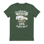 Großartige Väter werden zum Opa befördert Enkel Bester Papa in Military Green - back view