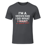 I Do What My Daughter Wants Dad T-Shirt in Charcoal - front view