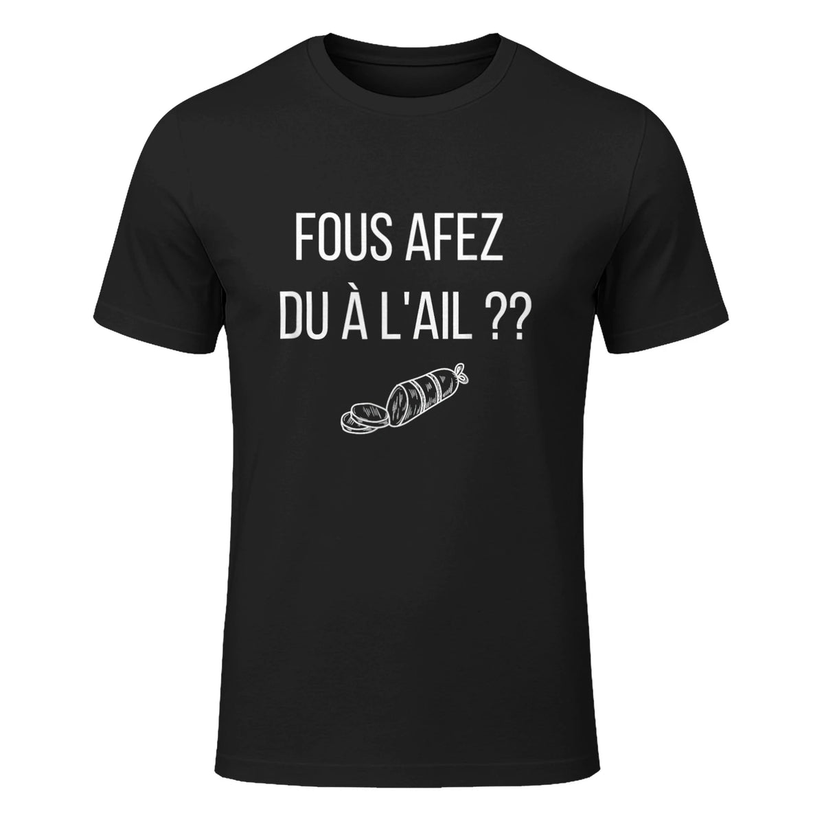 Fous afez du a l'ail in Black - front view