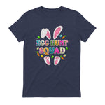 Egg Hunt Squad Bunny Happy Easter Day in Heather Navy - back view