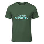 K-Pop Security Concert Staff T-Shirt in Military Green - front view