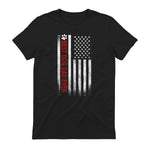 Best Dog Dad Ever American Flag Gift for Best Father in Black - back view
