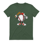 Baseball Boy T-Shirt in Military Green - back view