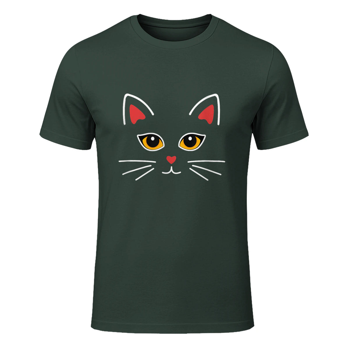 Costume de chat mignon amant de chat in Forest Green - front view