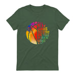 Drôle Basketball Une Fille Qui Joue Au Basket in Military Green - back view