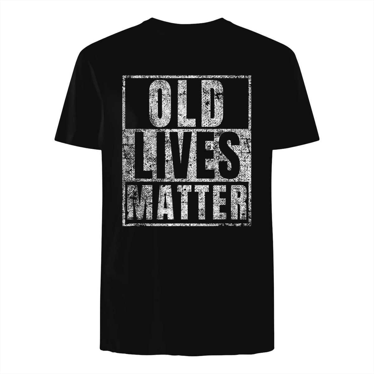 Old Lives Matter Funny Birthday Party Gag Gift for Dad in Black - back view