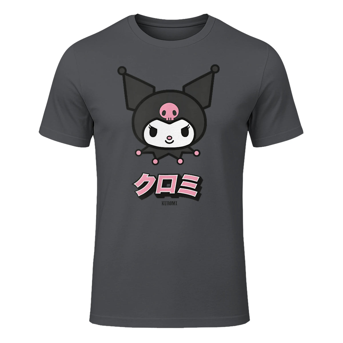 Kuromi Sanrio Character Classic Japan Design in Charcoal - front view