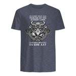 Manchmal brauchst Du eine Axt Son of Odin Valhalla in Heather Navy - back view