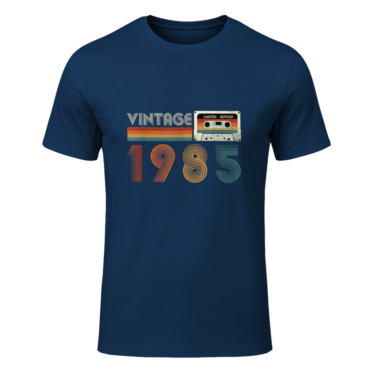 Cassette rétro Vintage 1985 en édition limitée Birthday 39 in Navy - front view