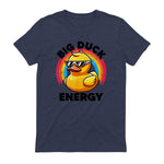 Big Duck Energy Duckie I Love Ducks Lovers Canard en caoutchouc in Heather Navy - back view