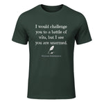 William Shakespeare Quote English Literature & Classic Plays in Forest Green - front view