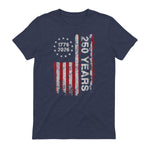 American Independence Freedom Anniversary T-Shirt in Heather Navy - back view