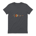 Music Guitarist Heartbeat Guitar in Charcoal - back view