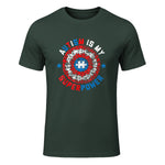 Autism is My Superpower Autism Awareness Autistic for Boys in Forest Green - front view