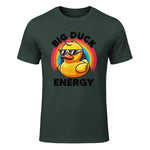 Big Duck Energy Duckie I Love Ducks Lovers Canard en caoutchouc in Forest Green - front view