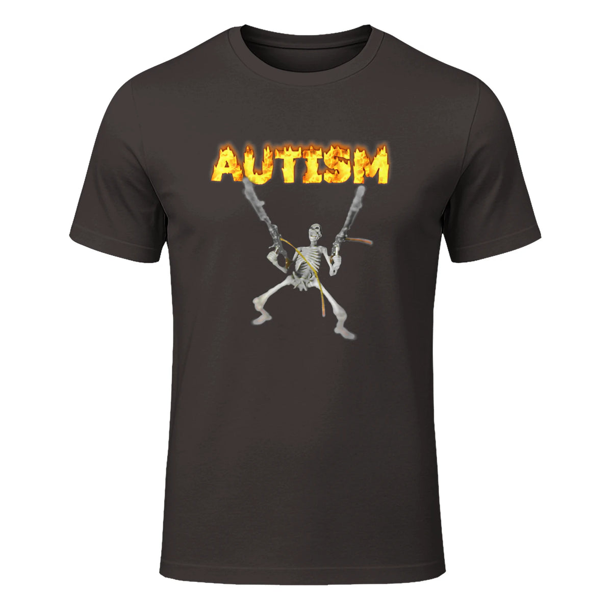 Autism Skeleton Meme in Dark Chocolate - front view