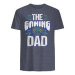 Gamer Zocker Games Pc - Best Gaming Dad Ever T-Shirt in Heather Navy - back view