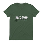 Autism Awareness Acceptance Shirt Support Mom Women Kid in Military Green - back view
