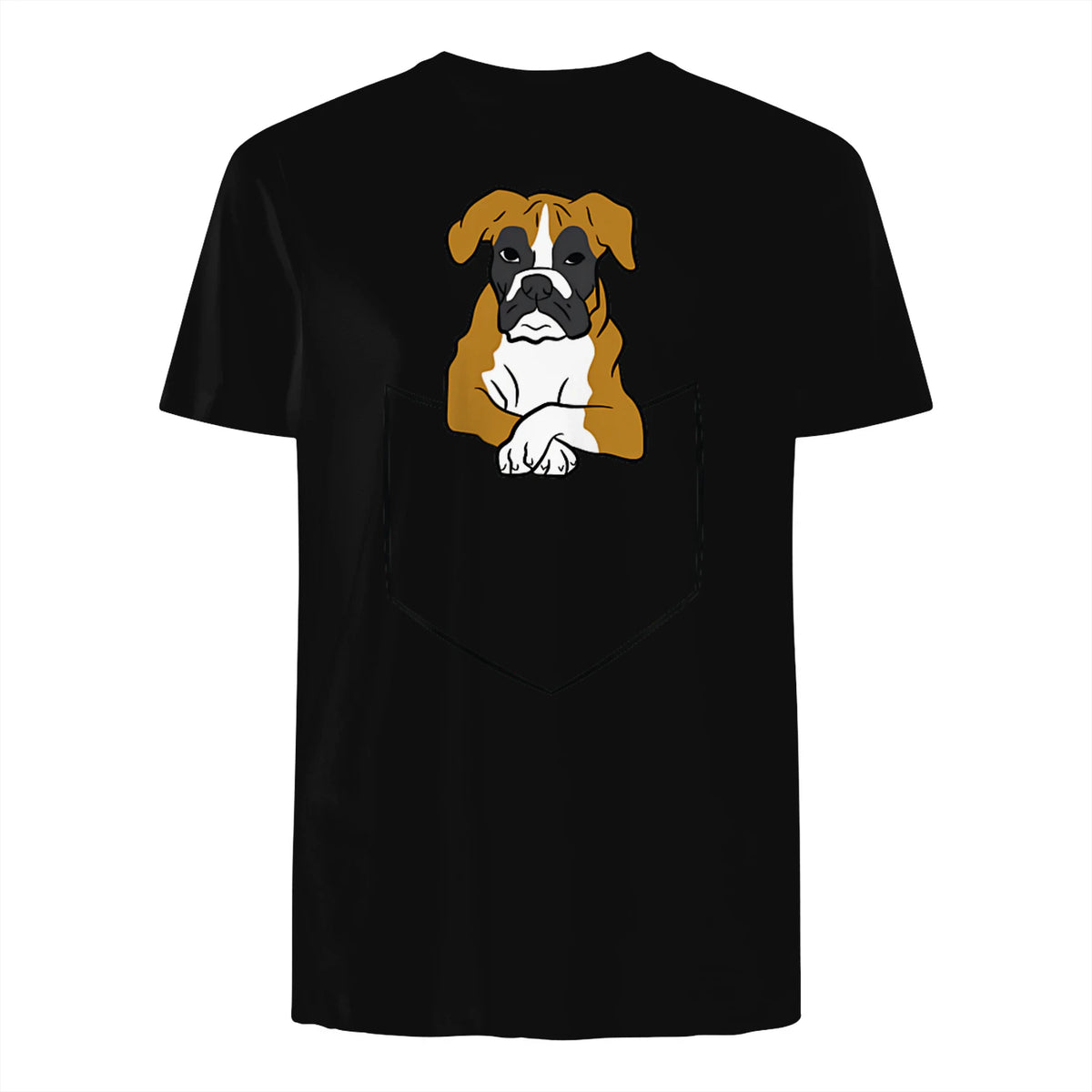 Chien Boxer dans la poche Chien Boxer in Black - back view
