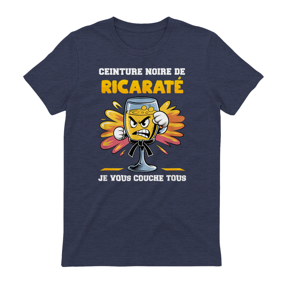 Ceinture Noire de Ricaraté Pastis Apéro in Heather Navy - back view