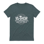 Vathor Vater Thor Cool Hammer Papa Fathor in Dark Heather - back view