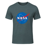 NASA Meatball Official Logo T-Shirt in Dark Heather - front view