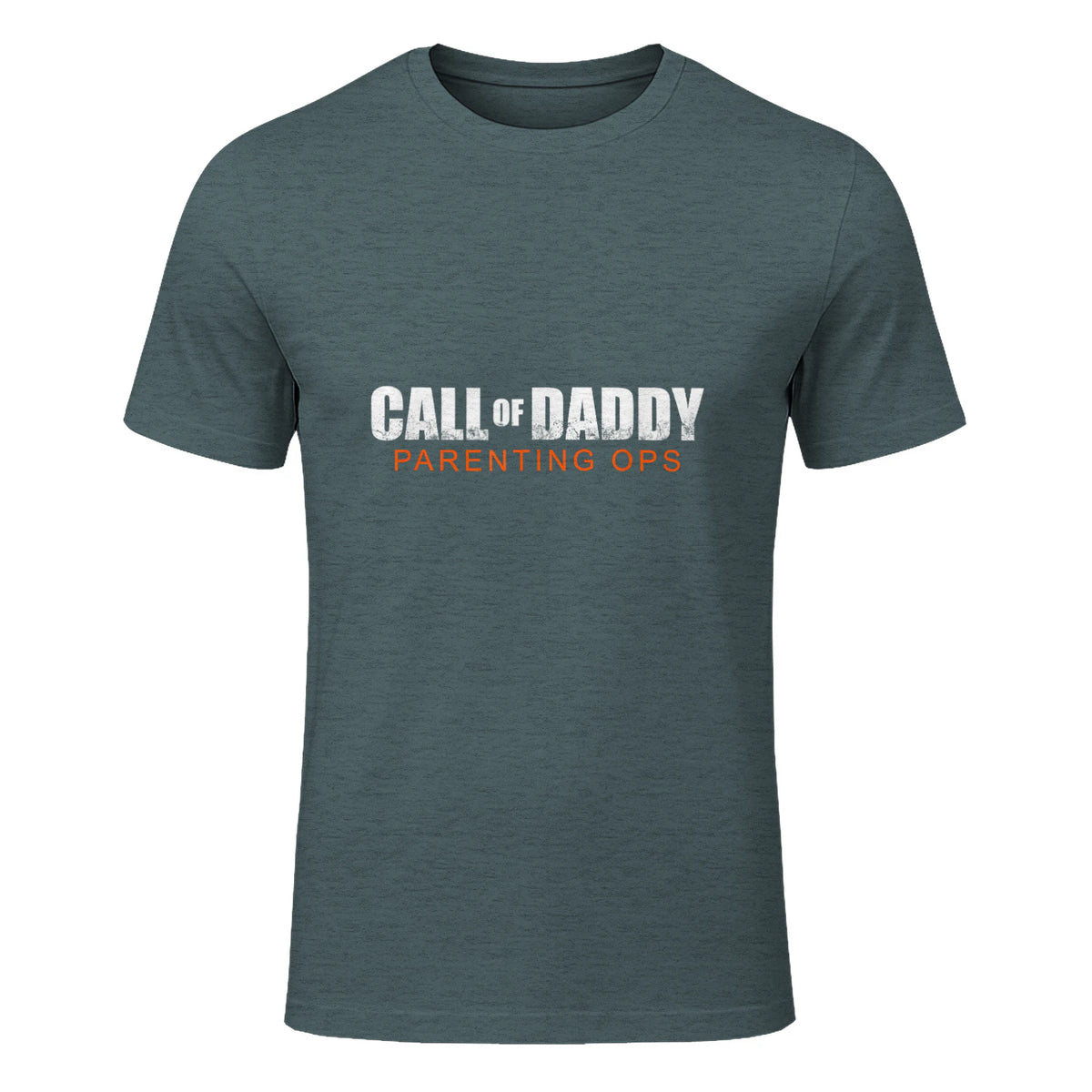 Gamer Dad Call of Daddy Call of Dad Parenting Ops in Dark Heather - front view