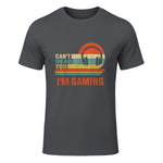 Funny Gamer Gift Headset Can't Hear You I'm Gaming in Charcoal - front view