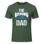 Gamer Zocker Games Pc - Best Gaming Dad Ever T-Shirt in Military Green - front view
