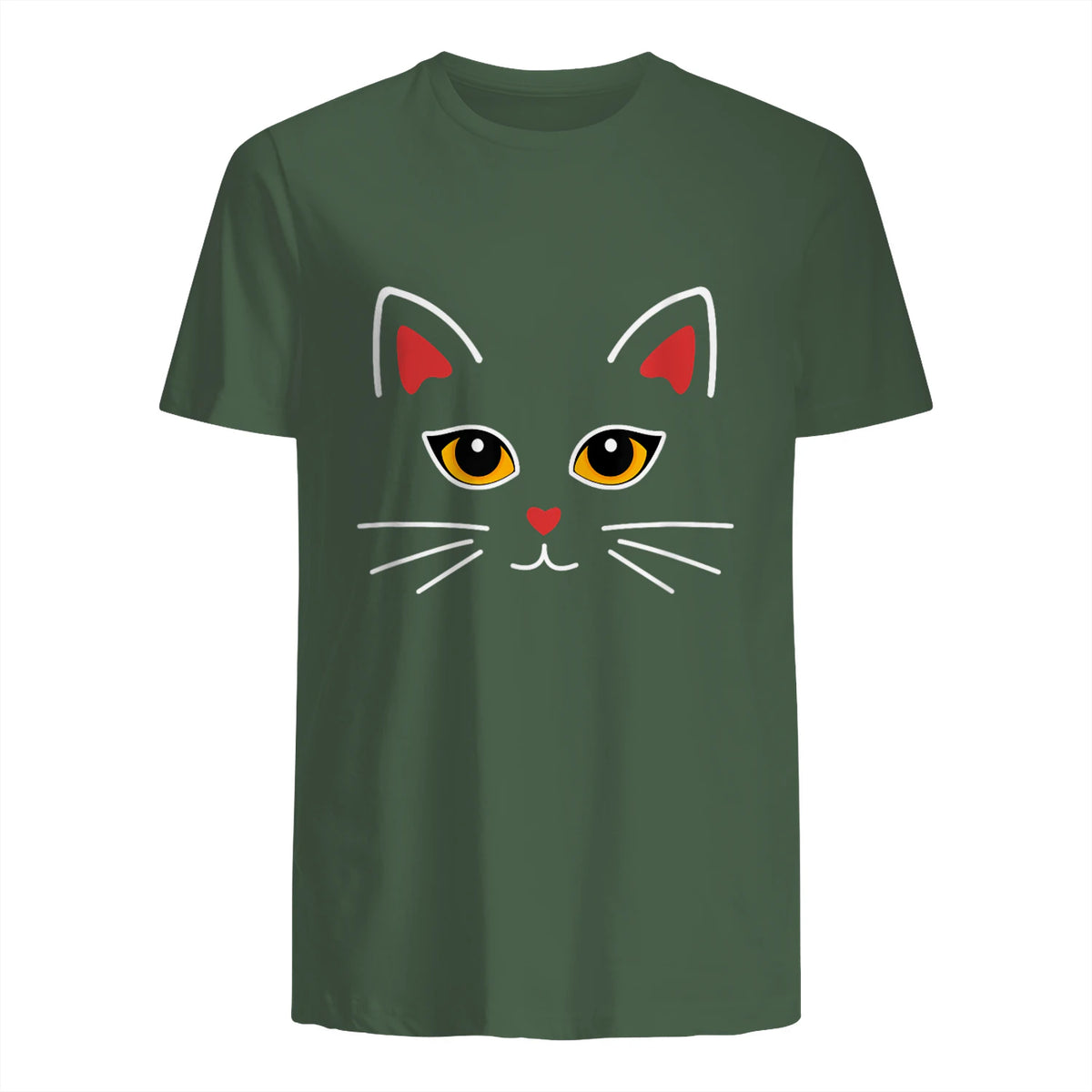 Costume de chat mignon amant de chat in Military Green - back view