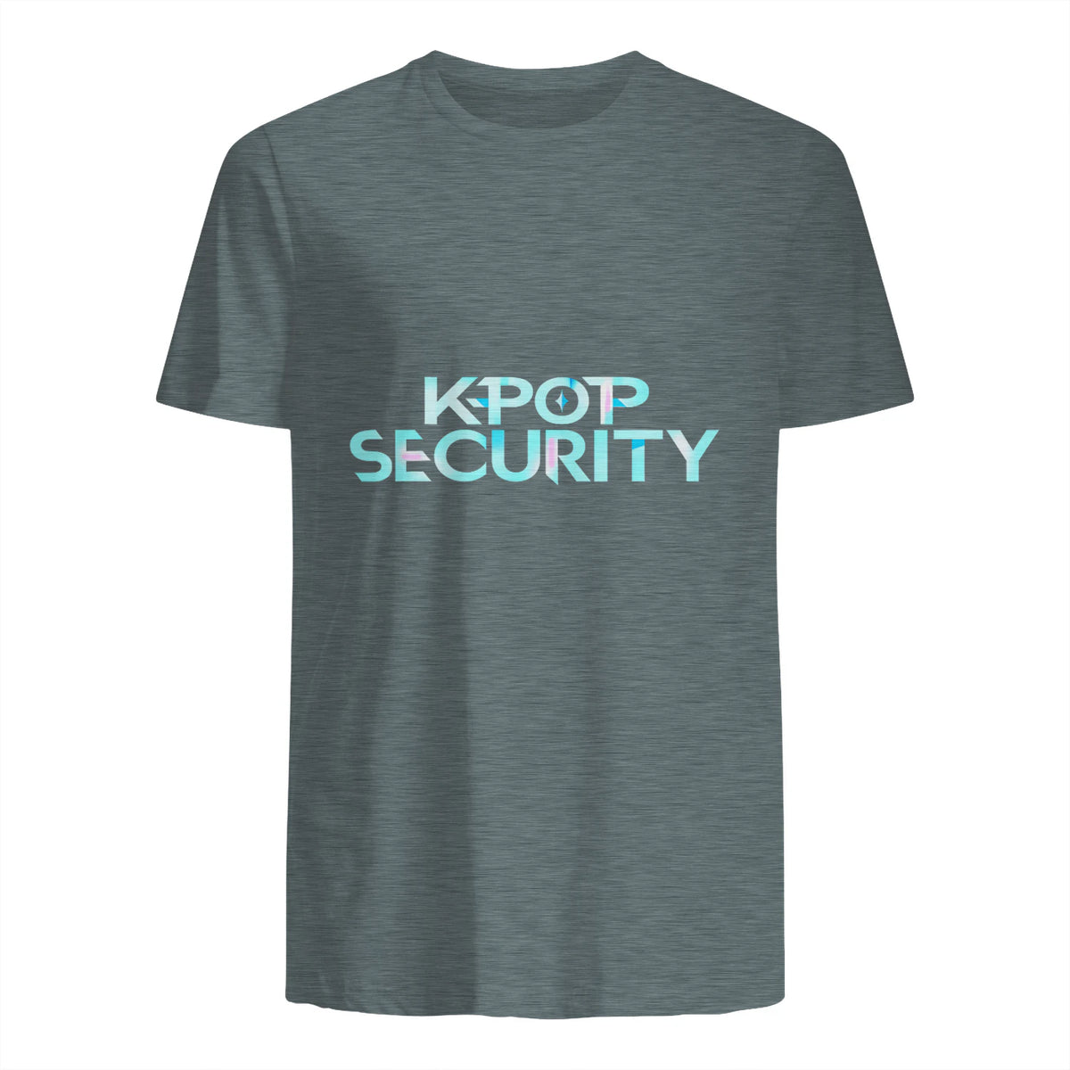 K-Pop Security Concert Staff T-Shirt in Dark Heather - back view