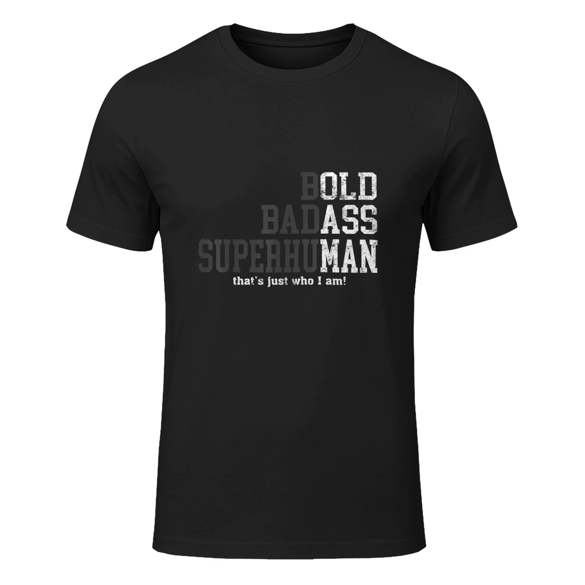 Funny Dad Husband Father's Day T-Shirt in Black - front view