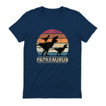 Papasaurus Dinosaurier Papa Tyrannosaurus Dino Doppelpack in Navy - back view