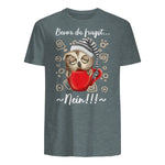 Bevor Du Fragst.. Nein! Lustiger Eule Spruch Night-Owl Eulen in Dark Heather - back view