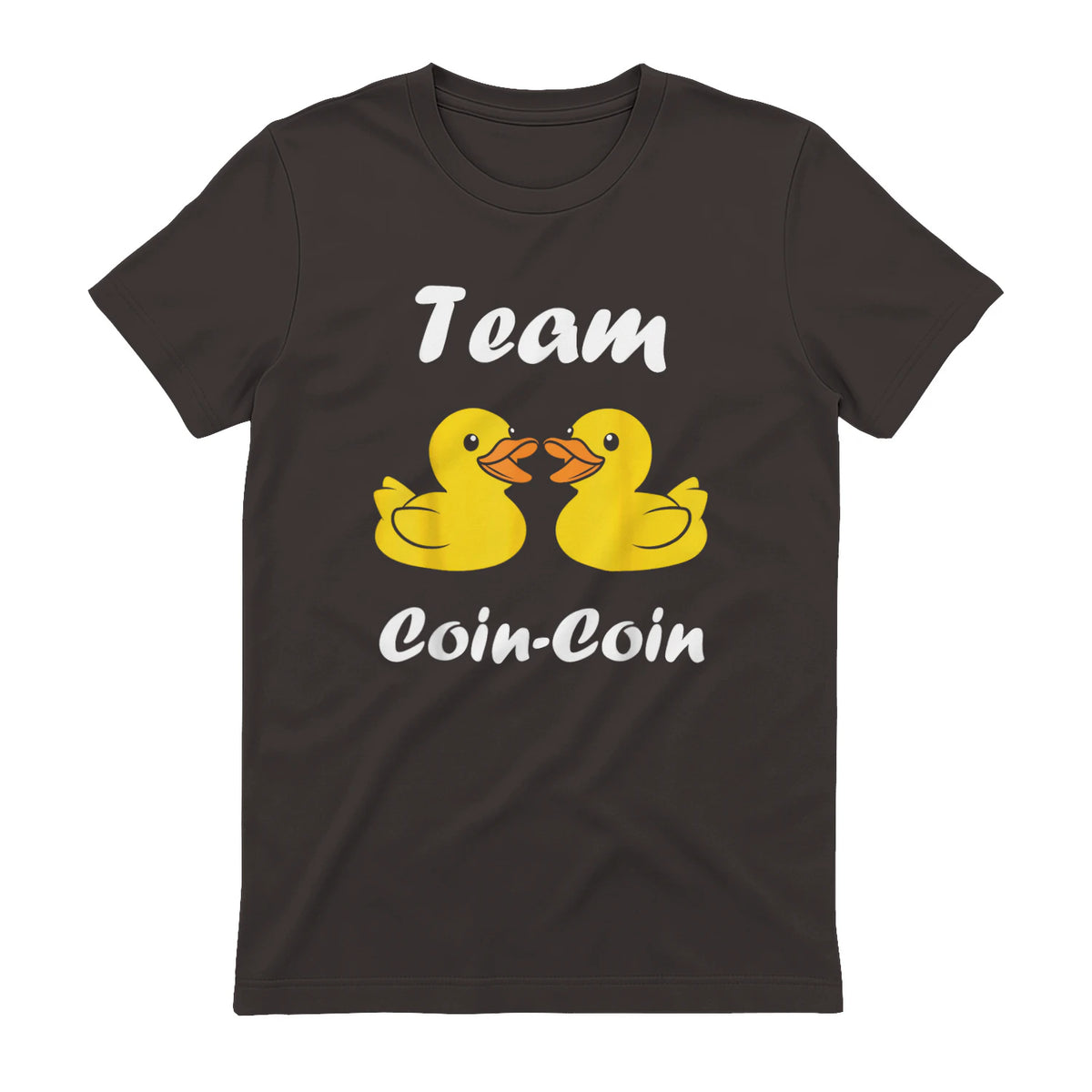 Citation Canard Enfant Humour Team Canards Coin-Coin in Dark Chocolate - back view