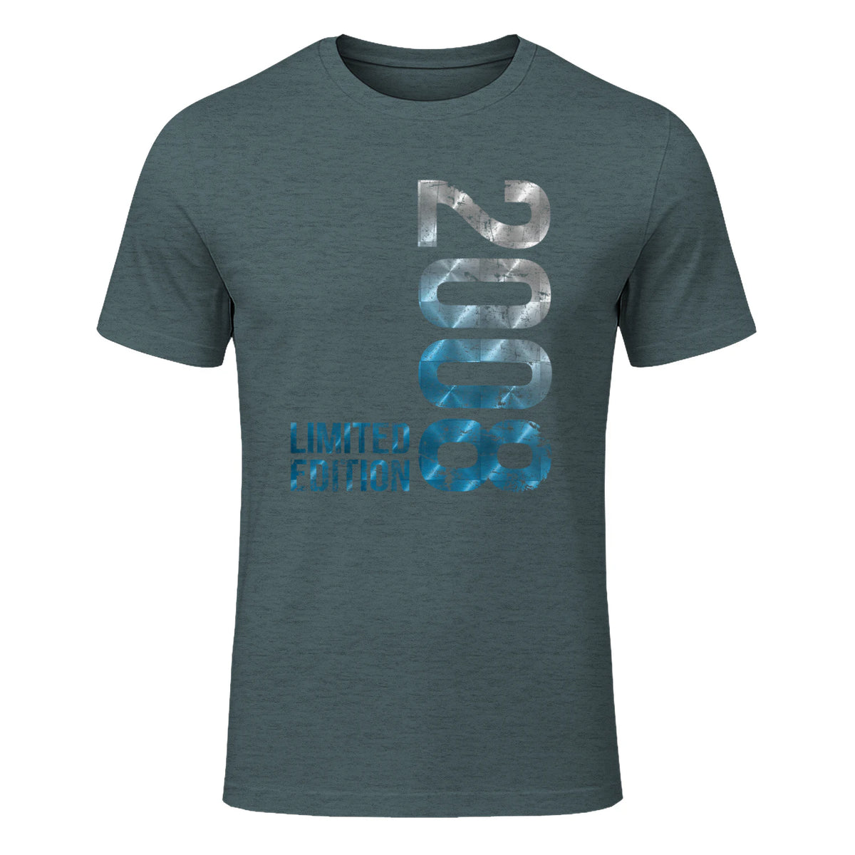 Vintage Eighteenth Birthday Gift T-Shirt in Dark Heather - front view