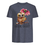 Ich Mag Halt Eulen, Okay Lustiger Eule Spruch Owl Eulen in Heather Navy - back view