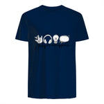 Autism Awareness Acceptance Shirt Support Mom Women Kid in Navy - back view