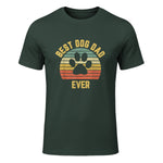 Vintage Dog Dad Cool Father's Day Gift Retro in Forest Green - front view