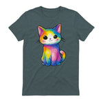 Aquarelle colorée pour Les Amoureux des Chats in Dark Heather - back view