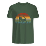 Dragon barbu - Graphique rétro - Lover vintage in Military Green - back view