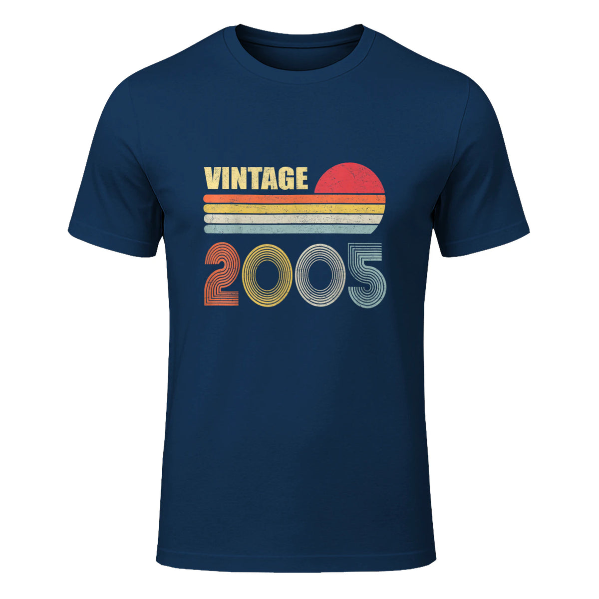 Vintage Nineteenth Birthday T-Shirt in Navy - front view