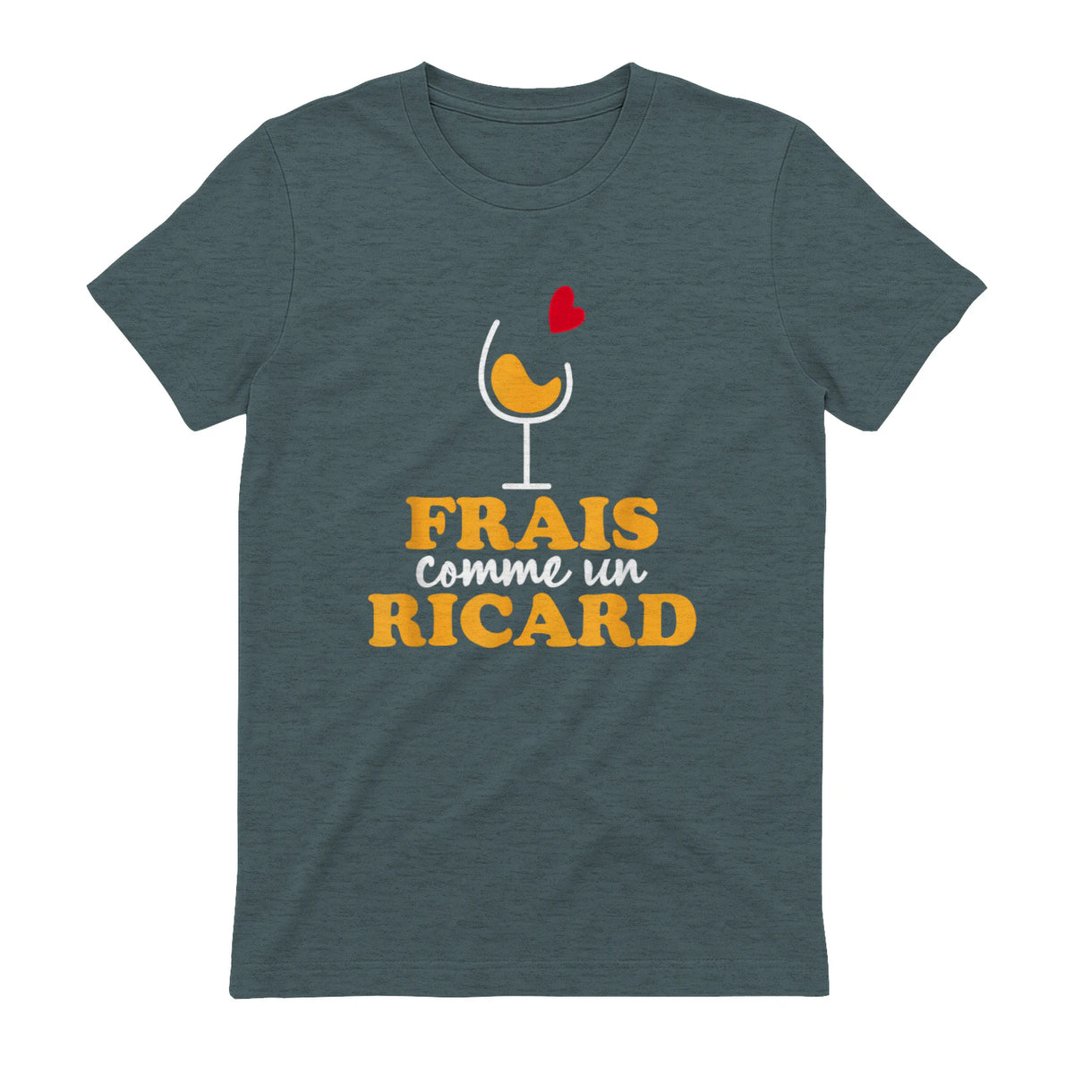 Frais comme Un Ricard - Ricard Pastis Apéro in Dark Heather - back view